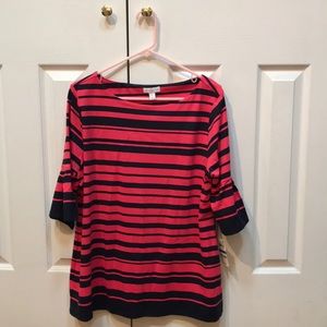 NWT Charter Club 3/4 sleeve dress shirt. Size XL.